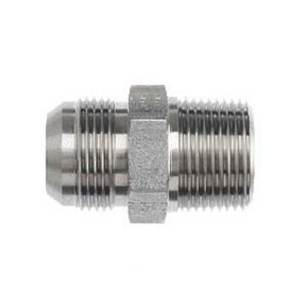 Steel Hose Adapters - JIC 37 Deg Male - Connector x Male NPT